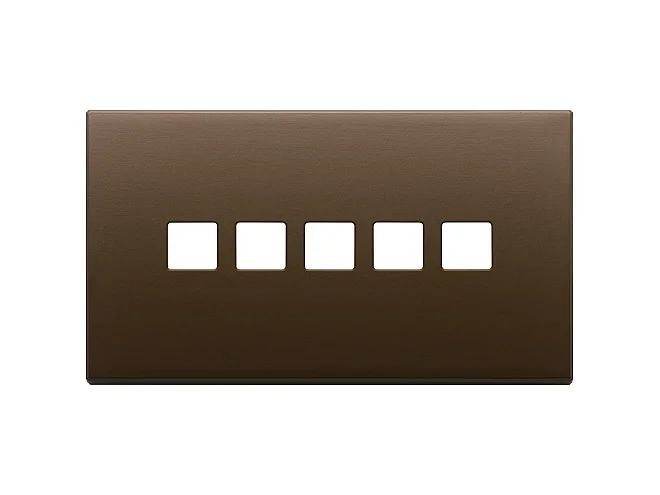 VIMAR Vimar 22689.5.12 Placca 5Mx5 BS Flat bronzo scuro sp.