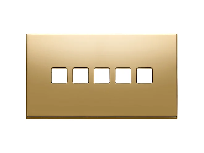 VIMAR Vimar 22689.5.82 Placca 5Mx5 BS Flat oro
