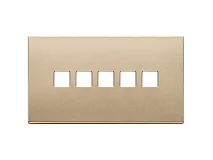 VIMAR Vimar 22689.5.88 Placca 5Mx5 BS Flat oro satinato