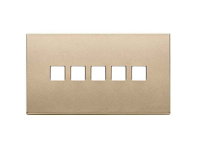 VIMAR Vimar 22689.5.88 Placca 5Mx5 BS Flat oro satinato