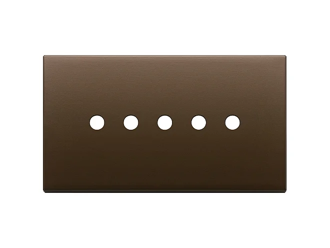 VIMAR Vimar 22689.RN.5.12 Placca 5Mx5 BS Tondo bronzo scuro spazz.