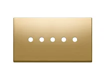 VIMAR Vimar 22689.RN.5.82 Placca 5Mx5 BS Tondo oro