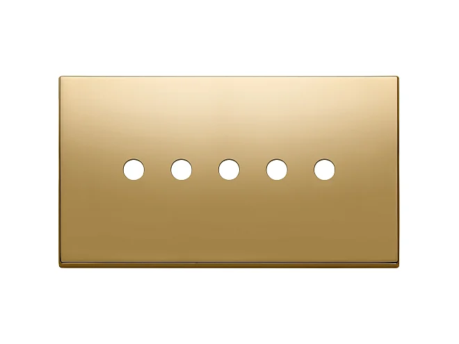 VIMAR Vimar 22689.RN.5.82 Placca 5Mx5 BS Tondo oro