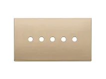 VIMAR Vimar 22689.RN.5.88 Placca 5Mx5 BS Tondo oro satinato