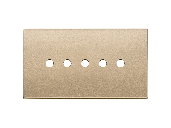 VIMAR Vimar 22689.RN.5.88 Placca 5Mx5 BS Tondo oro satinato