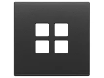 VIMAR Vimar 22692.03 Placca 2Mx4 Flat grigio antracite
