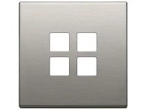 VIMAR Vimar 22692.11 Placca 2Mx4 Flat nichel spazzolato