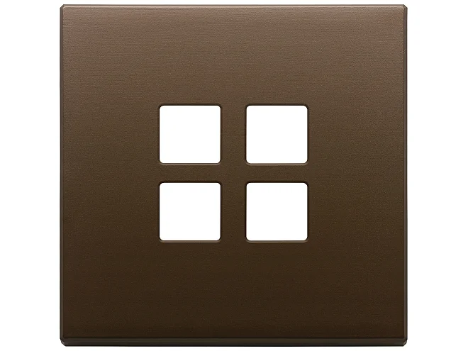 VIMAR Vimar 22692.12 Placca 2Mx4 Flat bronzo scuro spazz.