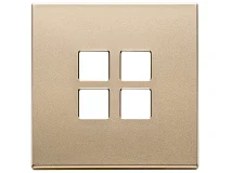 VIMAR Vimar 22692.88 Placca 2Mx4 Flat oro satinato