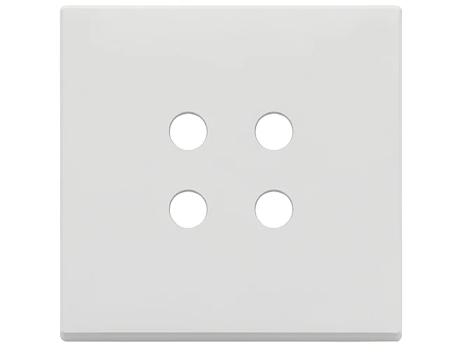 VIMAR Vimar 22692.RN.01 Placca 2Mx4 Tondo bianco matt