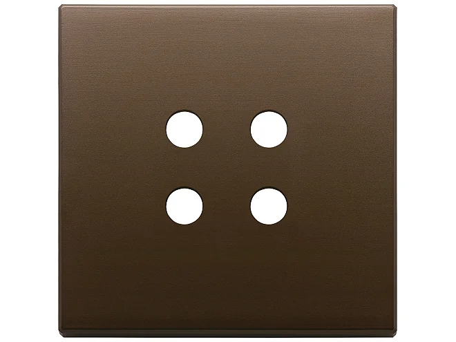 VIMAR Vimar 22692.RN.12 Placca 2Mx4 Tondo bronzo scuro spazz.