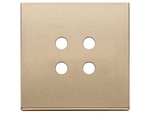 VIMAR Vimar 22692.RN.88 Placca 2Mx4 Tondo oro satinato