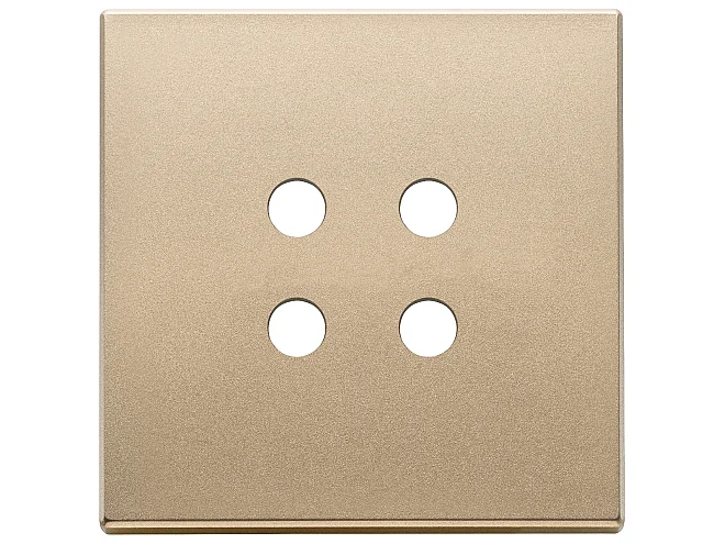 VIMAR Vimar 22692.RN.88 Placca 2Mx4 Tondo oro satinato