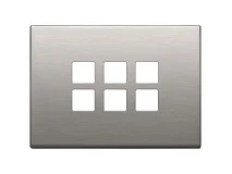 VIMAR Vimar 22693.11 Placca 3Mx6 Flat nichel spazzolato