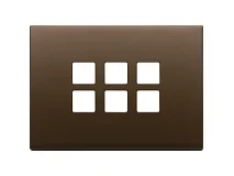 VIMAR Vimar 22693.12 Placca 3Mx6 Flat bronzo scuro spazz.
