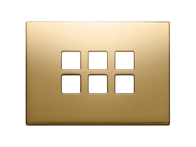 VIMAR Vimar 22693.82 Placca 3Mx6 Flat oro