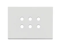 VIMAR Vimar 22693.RN.01 Placca 3Mx6 Tondo bianco matt
