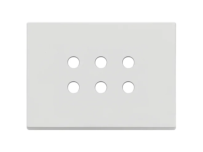VIMAR Vimar 22693.RN.01 Placca 3Mx6 Tondo bianco matt