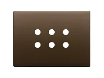 VIMAR Vimar 22693.RN.12 Placca 3Mx6 Tondo bronzo scuro spazz.