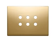 VIMAR Vimar 22693.RN.82 Placca 3Mx6 Tondo oro
