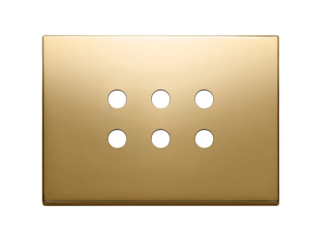 VIMAR Vimar 22693.RN.82 Placca 3Mx6 Tondo oro