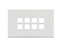 VIMAR Vimar 22694.01 Placca 4Mx8 Flat bianco matt