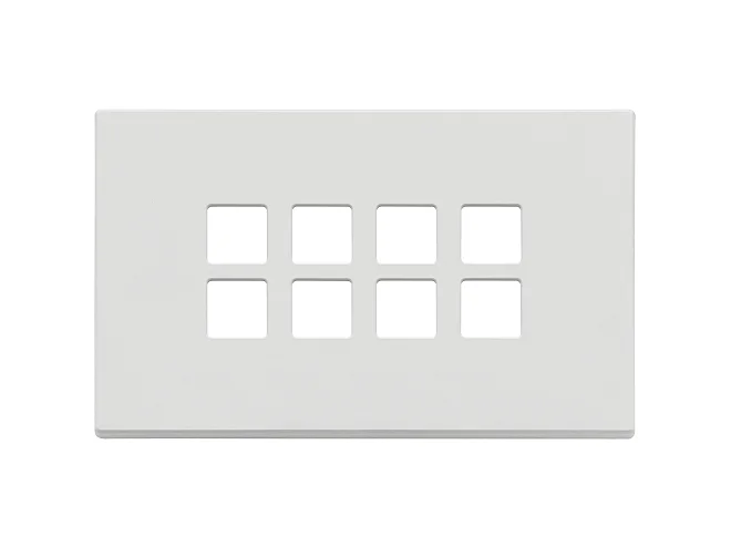 VIMAR Vimar 22694.01 Placca 4Mx8 Flat bianco matt