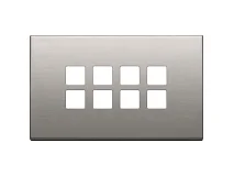 VIMAR Vimar 22694.11 Placca 4Mx8 Flat nichel spazzolato