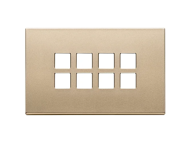 VIMAR Vimar 22694.88 Placca 4Mx8 Flat oro satinato