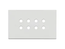 VIMAR Vimar 22694.RN.01 Placca 4Mx8 Tondo bianco matt