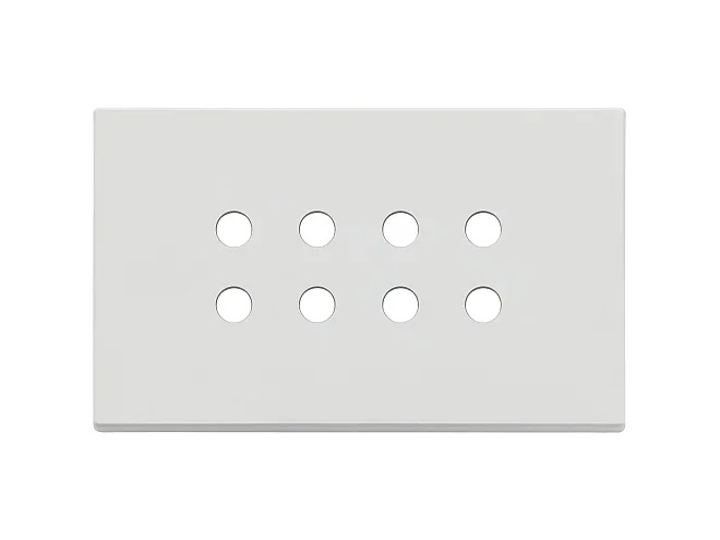 VIMAR Vimar 22694.RN.01 Placca 4Mx8 Tondo bianco matt
