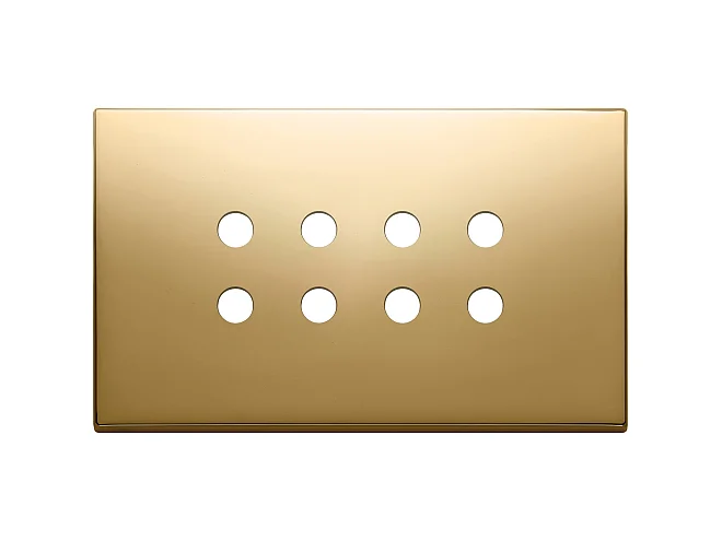 VIMAR Vimar 22694.RN.82 Placca 4Mx8 Tondo oro