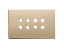 VIMAR Vimar 22694.RN.88 Placca 4Mx8 Tondo oro satinato