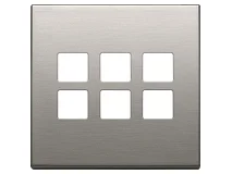 VIMAR Vimar 22695.11 Placca 3Mx6 BS Flat nichel spazzolato