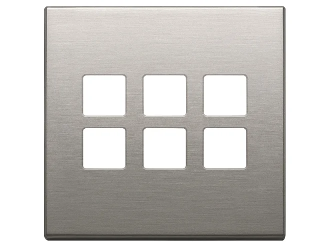 VIMAR Vimar 22695.11 Placca 3Mx6 BS Flat nichel spazzolato