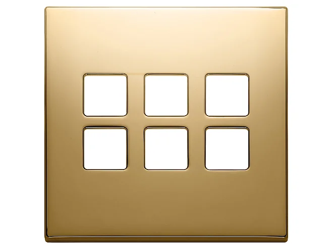 VIMAR Vimar 22695.82 Placca 3Mx6 BS Flat oro