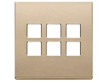 VIMAR Vimar 22695.88 Placca 3Mx6 BS Flat oro satinato