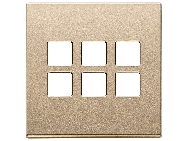 VIMAR Vimar 22695.88 Placca 3Mx6 BS Flat oro satinato