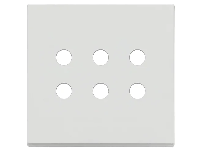 VIMAR Vimar 22695.RN.01 Placca 3Mx6 BS Tondo bianco matt