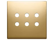 VIMAR Vimar 22695.RN.82 Placca 3Mx6 BS Tondo oro