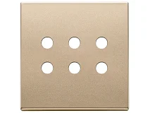 VIMAR Vimar 22695.RN.88 Placca 3Mx6 BS Tondo oro satinato