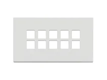 VIMAR Vimar 22699.01 Placca 5Mx10 BS Flat bianco matt