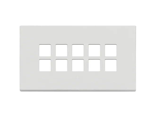 VIMAR Vimar 22699.01 Placca 5Mx10 BS Flat bianco matt