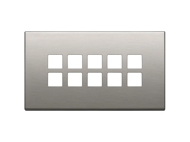 VIMAR Vimar 22699.11 Placca 5Mx10 BS Flat nichel spazzolato