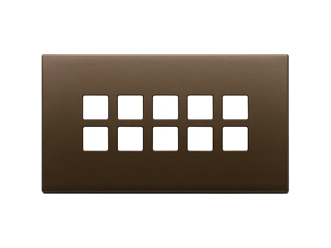 VIMAR Vimar 22699.12 Placca 5Mx10 BS Flat bronzo scuro spazz.
