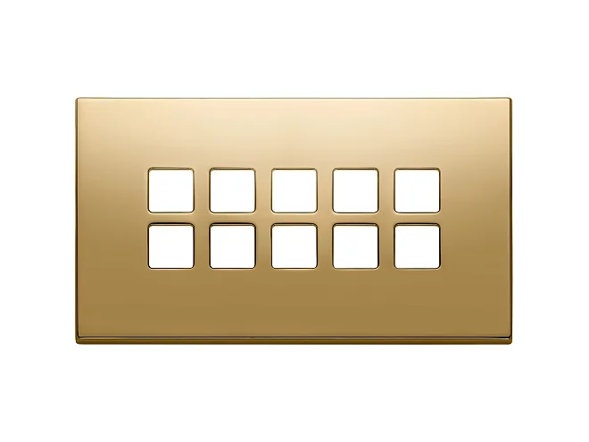 VIMAR Vimar 22699.82 Placca 5Mx10 BS Flat oro