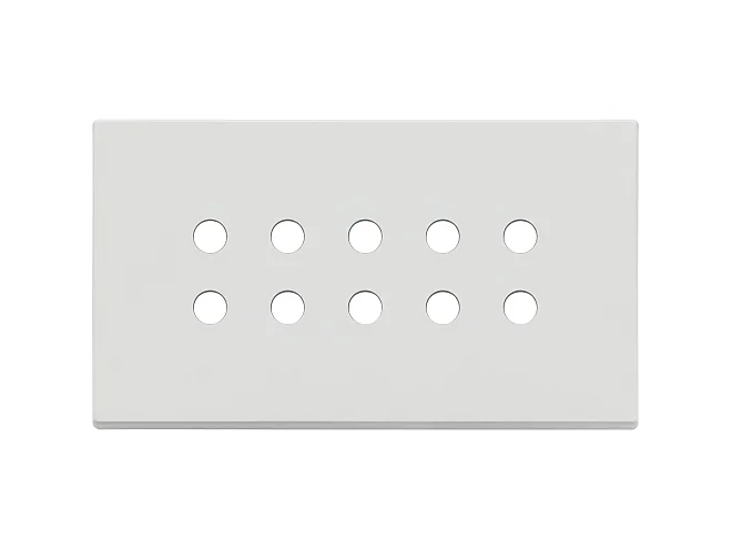 VIMAR Vimar 22699.RN.01 Placca 5Mx10 BS Tondo bianco matt
