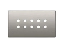 VIMAR Vimar 22699.RN.11 Placca 5Mx10 BS Tondo nichel spazzolato