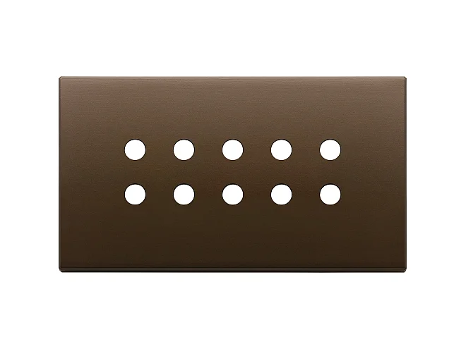 VIMAR Vimar 22699.RN.12 Placca 5Mx10 BS Tondo bronzo scuro sp.