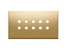 VIMAR Vimar 22699.RN.82 Placca 5Mx10 BS Tondo oro